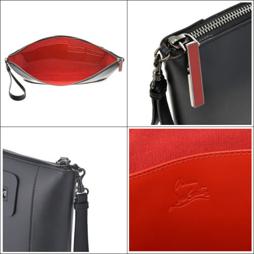 クリスチャンルブタン/CHRISTIAN LOUBOUTIN Peter Pouch クラッチバッグ ブラック 2015年春夏新作 1155015-0001-BK01